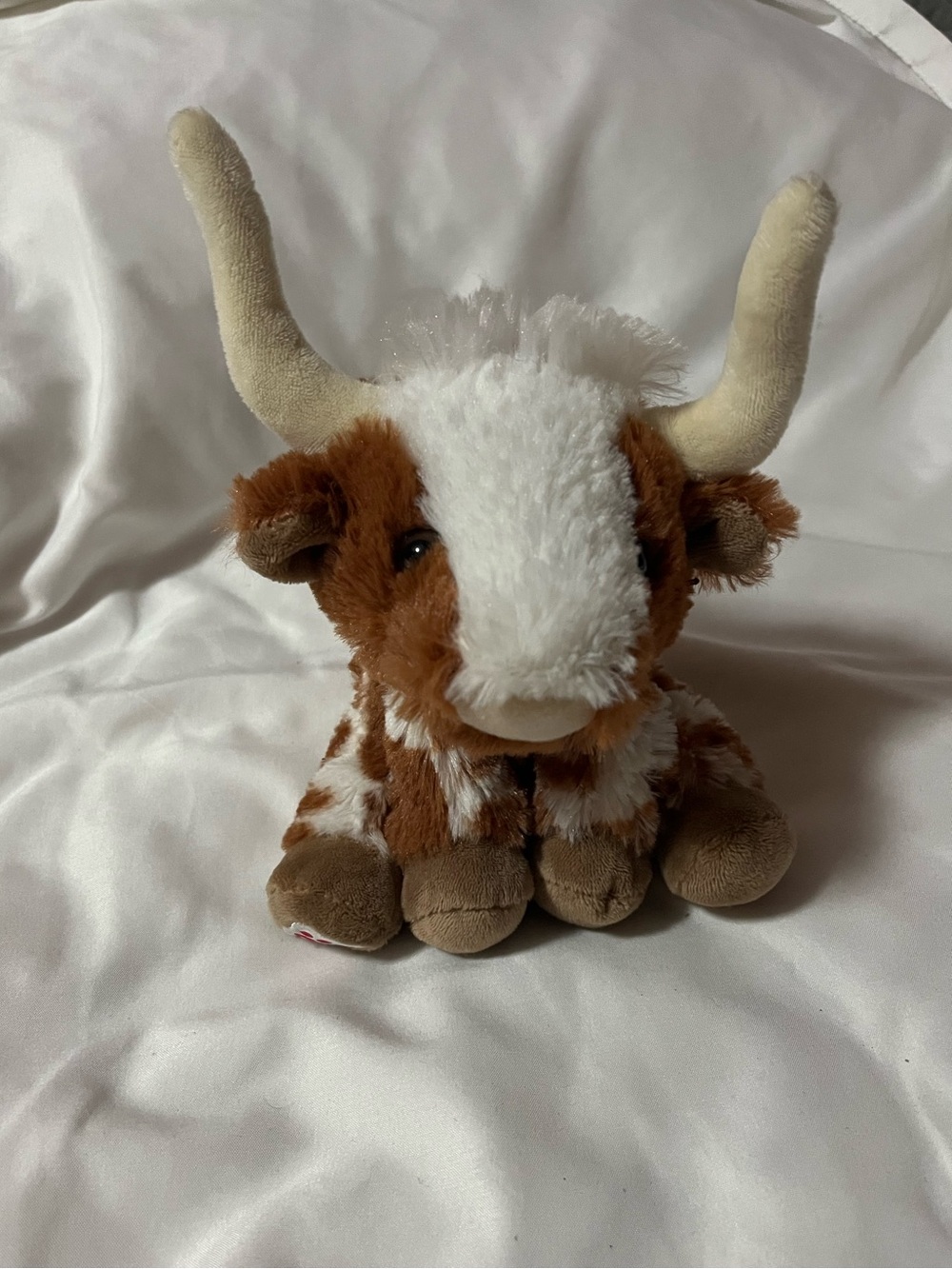 Build a Bear Longhorn Cow Stuffy Stuffed Animal Plushy